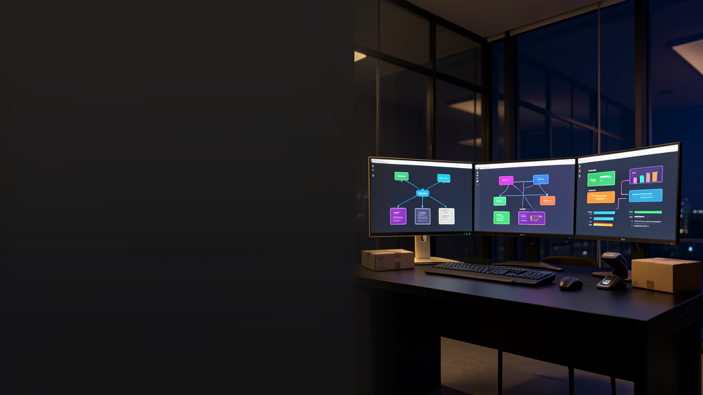 Ecommerce automation operations workspace with inventory and workflow dashboards
